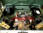1983 LR LHD Defender 110 V8 Green engine bay day 1.jpg