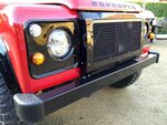 1992 LR LHD Defender 90 Red 200 Tdi A ready grill close with NOLDEN headlight.jpg