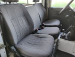 1993 LR LHD Defender 90 200 Tdi White interior front seats.jpg